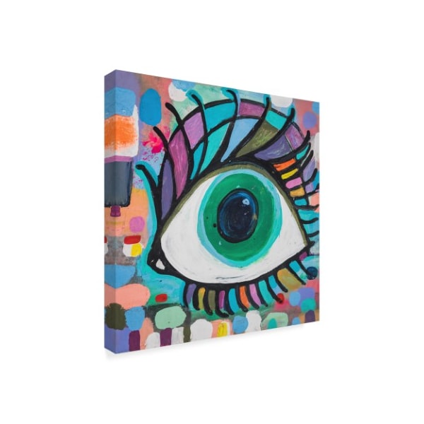 Zwart 'Eye See You' Canvas Art,35x35